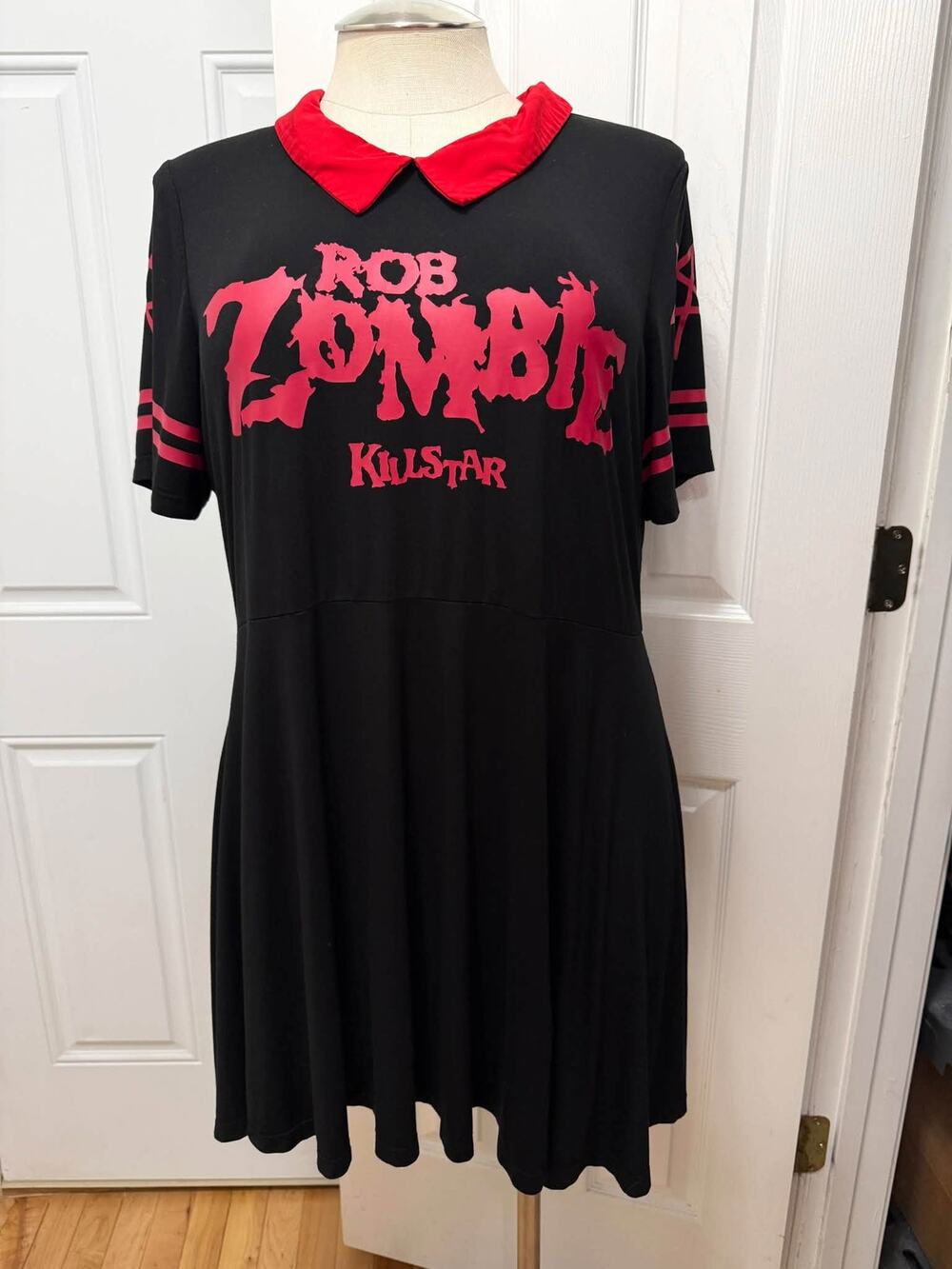 Killstar 4XL Rob Zombie Dead City Collared Skater Knit Mini Dress Gothic Star